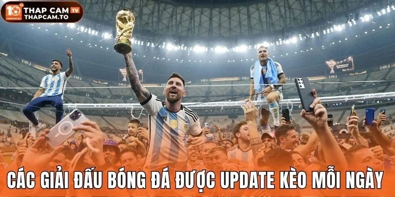Các giải đấu bóng đá được update kèo mỗi ngày 