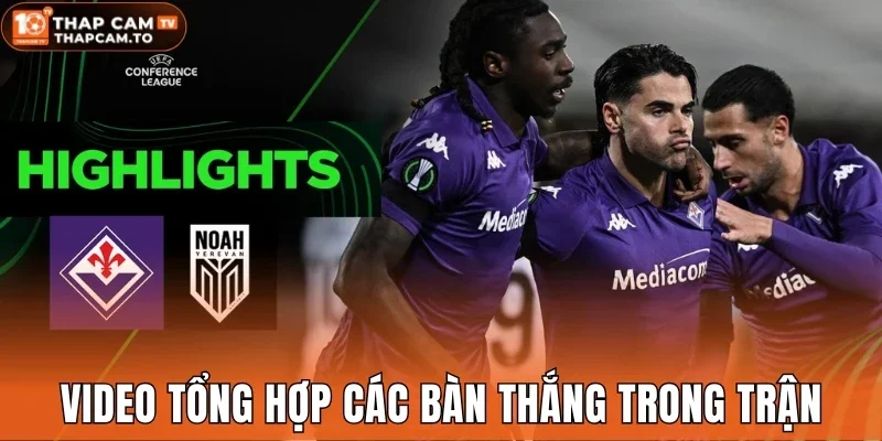 Video tổng hợp các bàn thắng trong trận