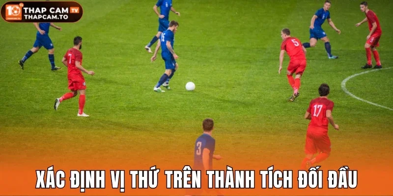 Xác định vị thứ trên thành tích đối đầu