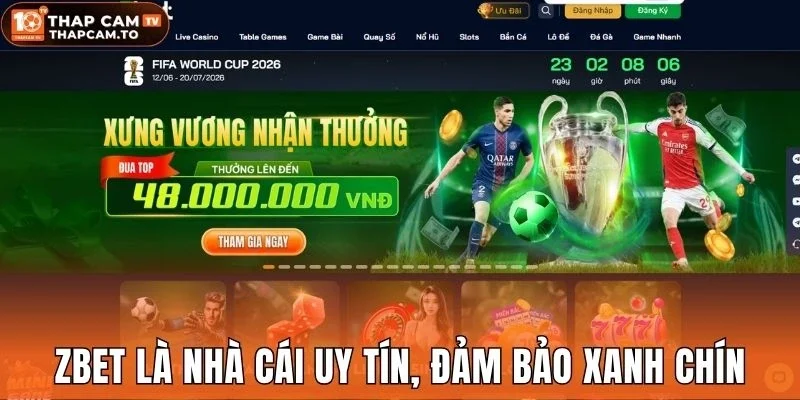 Zbet là nhà cái uy tín, đảm bảo xanh chín