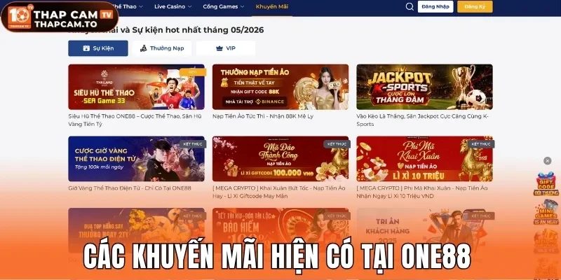 Các khuyến mãi hiện có tại One88