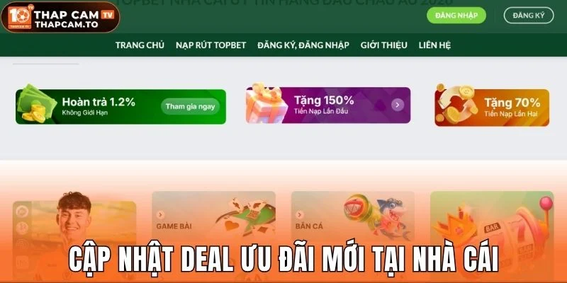 Cập nhật deal ưu đãi mới tại nhà cái