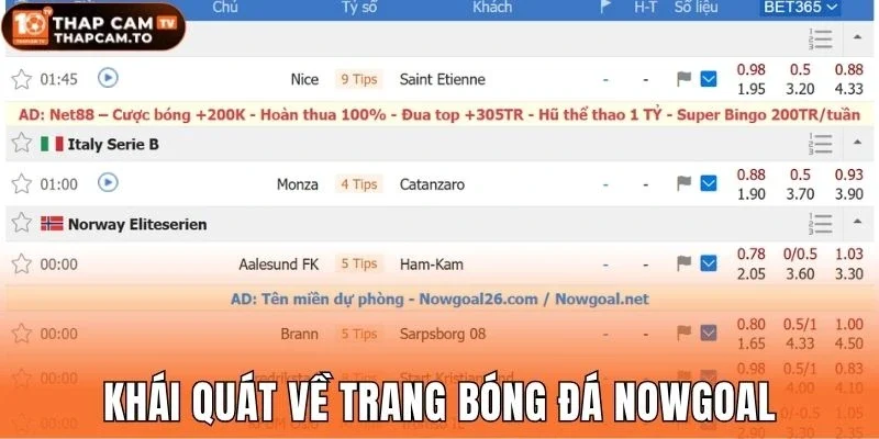 Khái quát về trang bóng đá Nowgoal