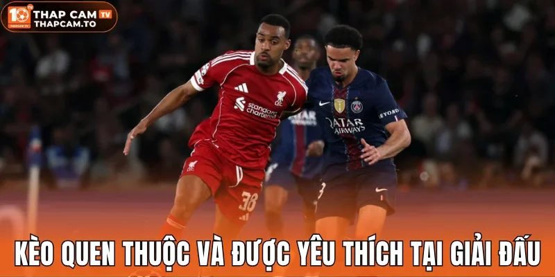 Một số kèo quen thuộc và được yêu thích tại giải đấu