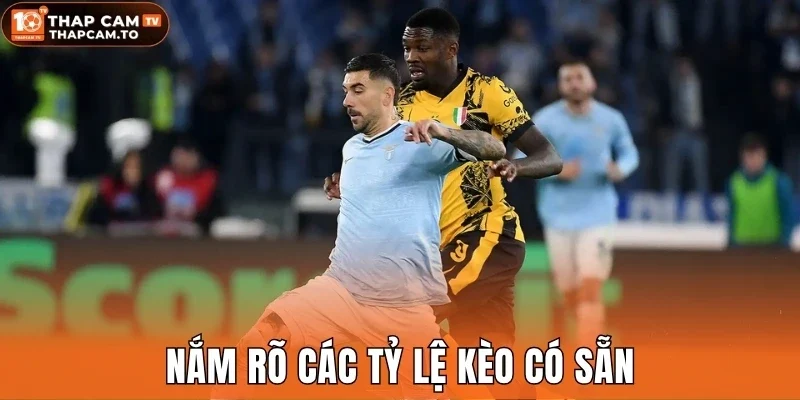 Nắm rõ các tỷ lệ kèo có sẵn