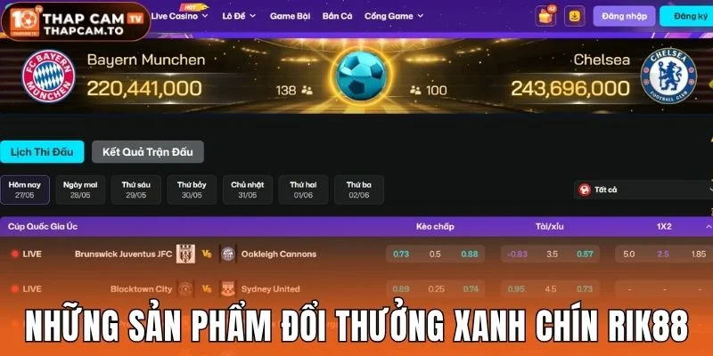 Những sản phẩm đổi thưởng xanh chín Rik88