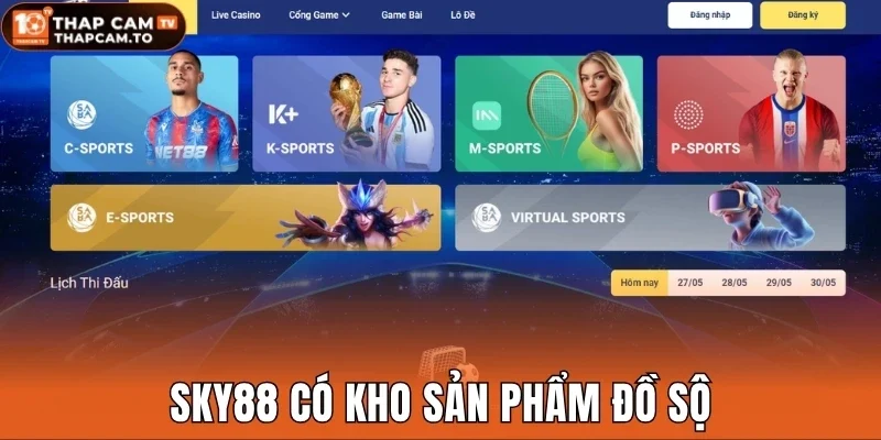 Sky88 có kho sản phẩm đồ sộ