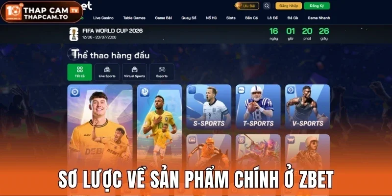 Sơ lược về sản phẩm chính ở Zbet
